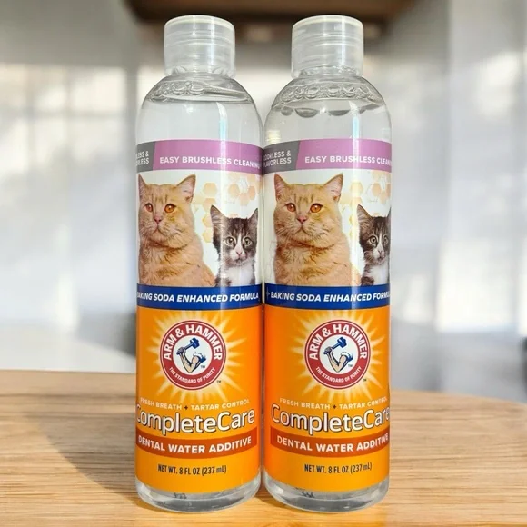 2x Arm & Hammer Dental Water Additive for Cats Complete Care Fresh Breath/Tartar - Picture 1 of 12